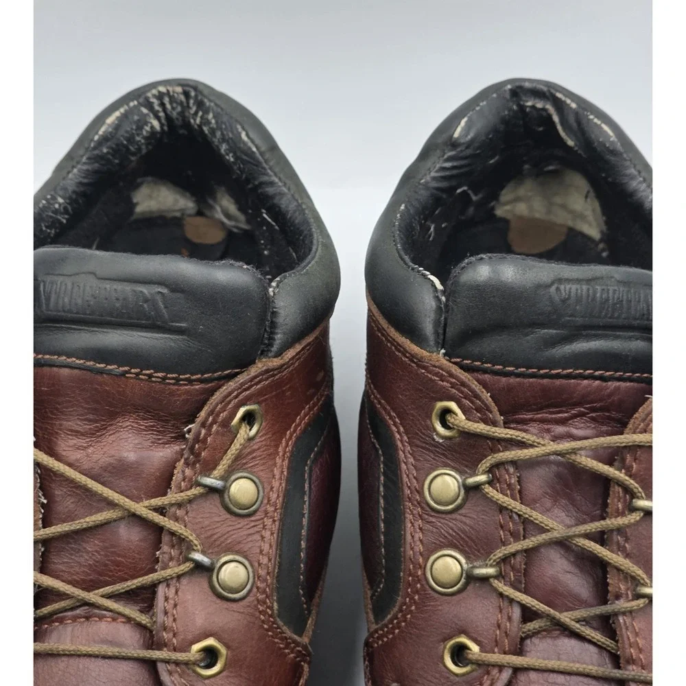 STREETCARS Women's Leather Lace-Up Brown Ankle‎ Boots Shoes Size 10.5